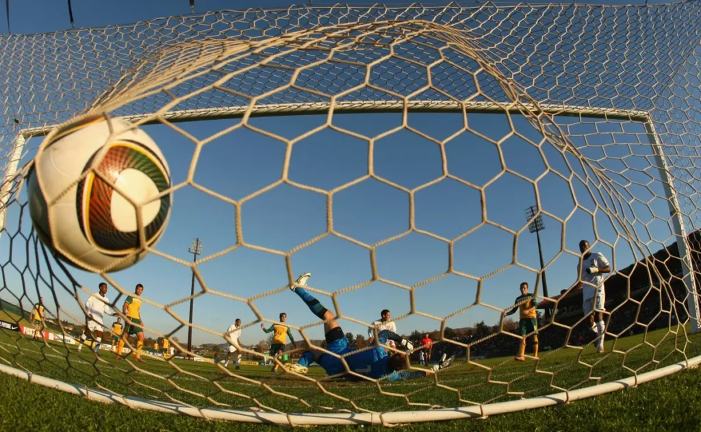 What is the record for most goals scored in a World Cup game by one team?